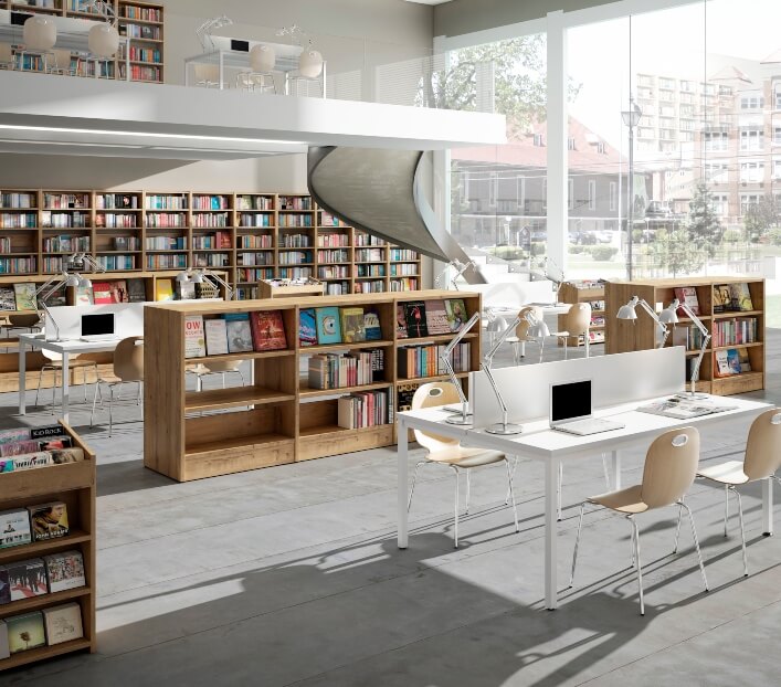 librerias-mobiliar Librerías y Estanterías para bibliotecas